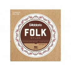 Струны D'addario для кл.гит. EJ32C Folk Nylon