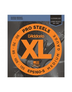Струны D'addario для басгит. EPS160-5  5стр,(50-135)