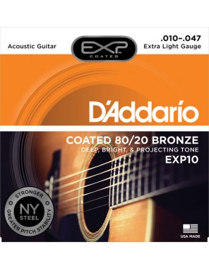 Струны D'addario для ак.гит. EXP10  (10-47)