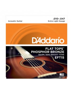 Струны D'addario для ак.гит. EFT15  (10-47)