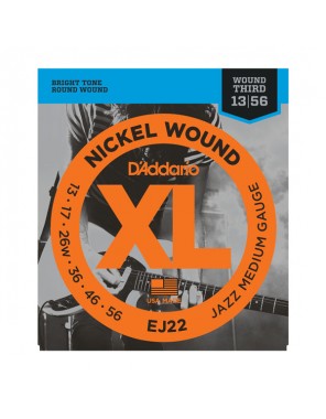 Струны D'addario для эл.гит. EJ22  (13-56)