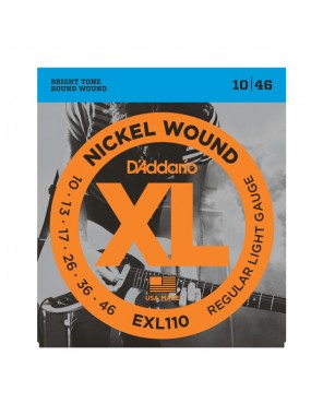 Струны D'addario для эл.гит. EXL110  (10-46)
