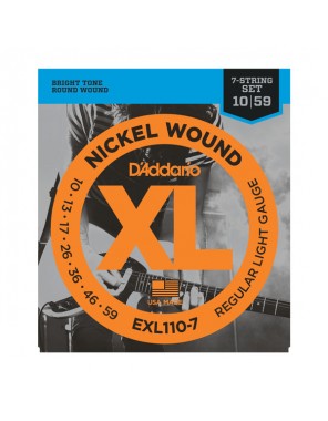 Струны D'addario для эл.гит. EXL110-7  (10-59)