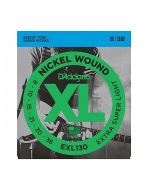 Струны D'addario для эл.гит. EXL130  (8-38)