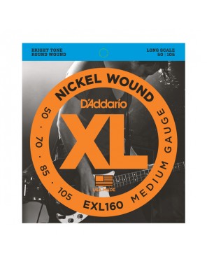 Струны D'addario для басгит. EXL160  4стр,(50-105)