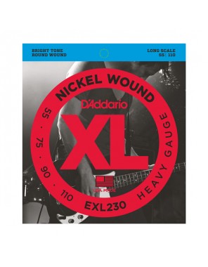 Струны D'addario для басгит. EXL230  4стр,(55-105)