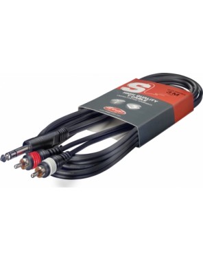 Кабель Stagg стереоджек/тюльпан  SYC3/PS2CM E