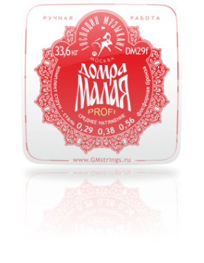 Струны Г.М для домры прима DM-29F