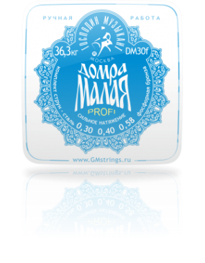Струны Г.М для домры прима DM-30F